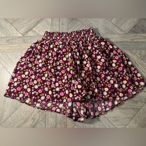 Victoria's Secret Floral Shorts - Burgundy and Pink